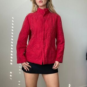 J-jill Women's Red Jacket